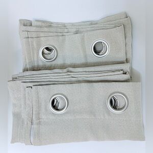 2 Linen Curtain Panels